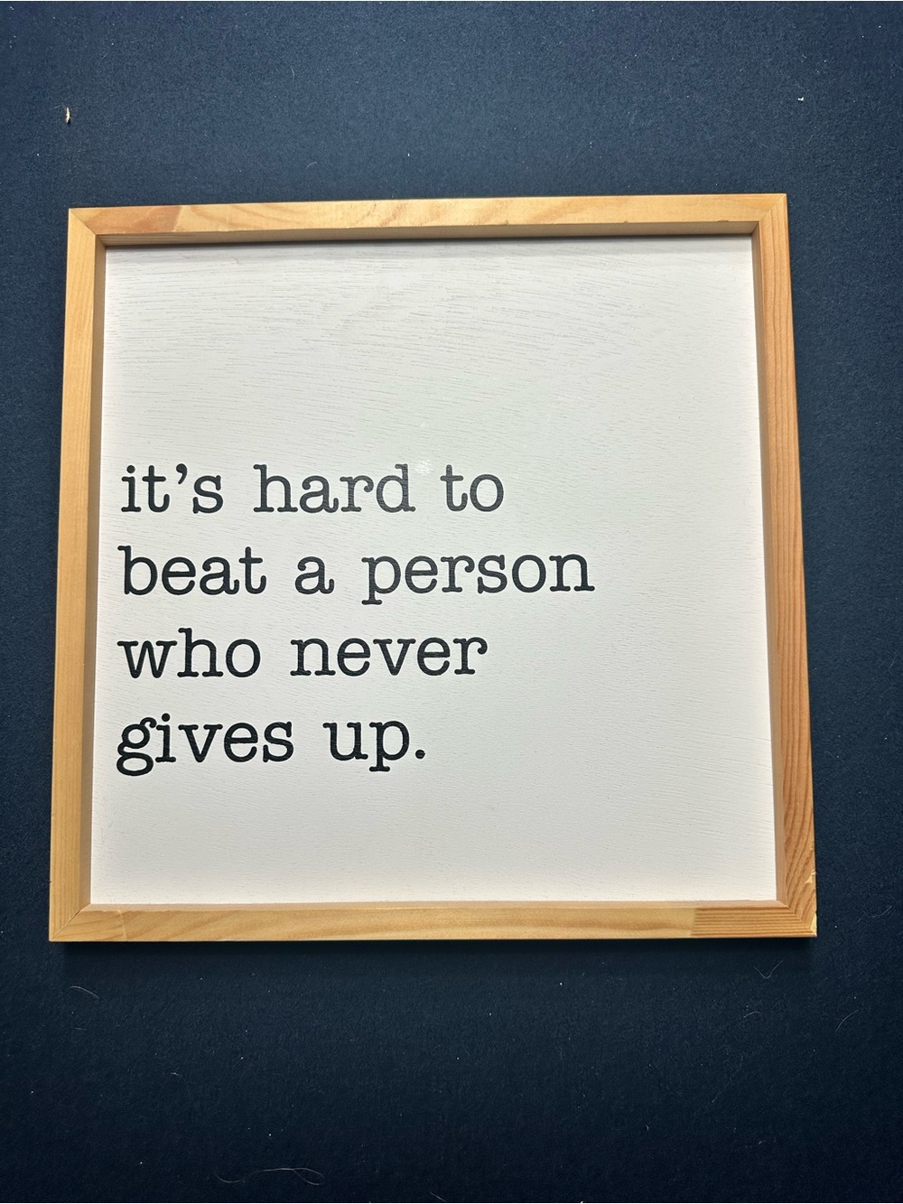 Hobby Lobby White & Natural Wood Motivational Wall Sign